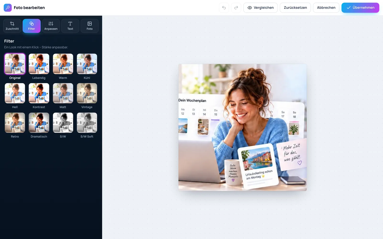 SocialRena paneli: fotoğraf editörü